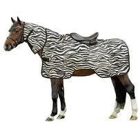 HKM Couverture anti-mouches taille zèbre (couverture de cheval) - 125 cm