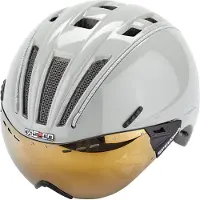 Casco Casque ROADster Plus avec visière, couleur : sable brillant, taille : S (50-54 cm)