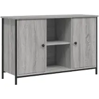 vidaXL Armoire TV Gris Chêne Sonoma 100x35x65 cm Bois composite