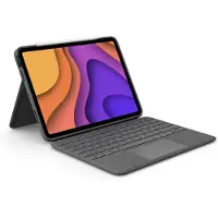Logitech Folio Touch Apple iPad Air (2022/2020) Étui Clavier AZERTY Gris