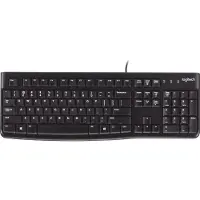 Logitech K120 Corded Keyboard clavier USB QWERTY Anglais britannique Noir