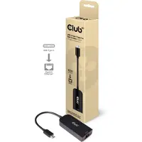 Club 3D USB Typ-C zu (RJ45 (1x)), Adaptateur réseau, Noir
