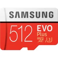 Samsung micro SDXC EVO+ 512 Go 100 Mo/s CL 10 + adaptateur SD
