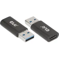 Club 3D CLUB3D CAC-1525 changeur de genre de câble USB A USB Type C Noir