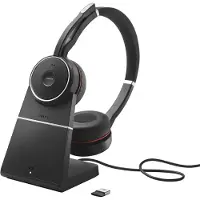 Jabra Evolve 75 Casque Avec fil &sans fil Arceau Appels/Musique Bluetooth Socle de chargement Noir