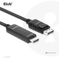 Club 3D Club3d CLUB3D Câble DisplayPort 1.4 vers HDMI 4K120Hz ou 8K60Hz HDR10 M/M 3m/9.84ft