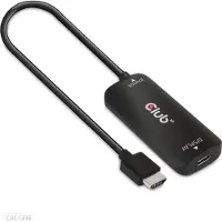 Club 3D Club3d CLUB3D Adaptateur actif M/F HDMI + Micro USB vers USB Type-C 4K120Hz ou 8K30Hz