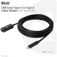 Club 3D Club3d CLUB3D Câble USB Gen2 Type-C vers Type-A 10Gbps M/F 5m/16.4ft