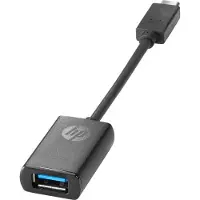 HP Usb-c To Usb 3.0 Adapter Noir