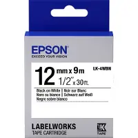 Epson Étiquettes Ruban Lk-4wbn 12x9 Mm