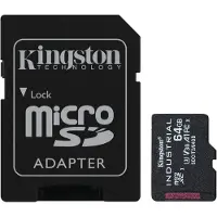 Kingston SDCIT2/64GB Carte SD MicroSD 64GB SDHC (Class10) avec détail A