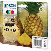 Epson 604 - Pack de 4 - XL - noir, jaune, cyan, magenta - original - sous blister avec alarme RF/acoustique - cartouche d'encre (C13T10H64020)