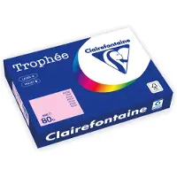 Clairefontaine Rose A4 Papier couleur 160 g/m² (250 feuilles)