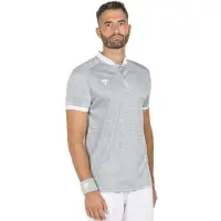 Tecnifibre Polo manches courtes Team Mesh, couleur gris, taille XS, pour homme, couleur gris, taille XS
