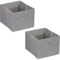 Relaxdays 2x boîte de rangement (20.50 cm, 8 l, 2x)
