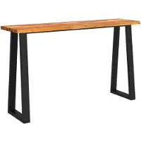 vidaXL Table console à live edge 140x40x80 cm bois d'acacia solide