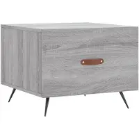 vidaXL Table basse Gris Sonoma 50x50x40 cm Bois composite