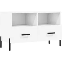 vidaXL Armoire TV Blanc 80x36x50 cm Bois composite