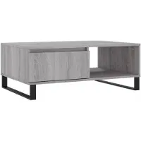 vidaXL Table basse Gris Sonoma 90x60x35 cm Bois composite