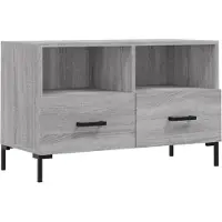 vidaXL Armoire TV Gris Sonoma 80x36x50 cm Bois composite