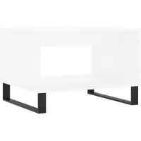 vidaXL Table basse blanche 60x50x40 cm Bois composite