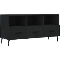 vidaXL Armoire TV noire 102x36x50 cm Bois composite