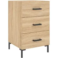 vidaXL Table de chevet chêne sonoma 40x40x66 cm bois d'ingénierie