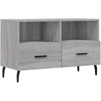 vidaXL Armoire TV Gris Sonoma 80x36x50 cm Bois composite
