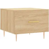 vidaXL Table basse chêne Sonoma 50x50x40 cm bois composite