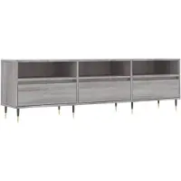 vidaXL Armoire TV Gris Sonoma 150x30x44,5 cm Bois composite