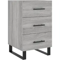 vidaXL Table de chevet sonoma gris 40x40x66 cm bois d'ingénierie