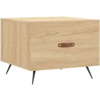 vidaXL Table basse chêne Sonoma 50x50x40 cm bois composite
