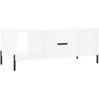 vidaXL Table basse blanche 102x50x40 cm Bois composite