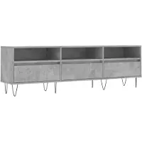 vidaXL Armoire TV gris béton 150x30x44,5 cm Bois composite