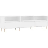 vidaXL Armoire TV blanc 150x30x44,5 cm Bois composite