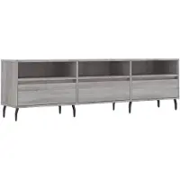 vidaXL Armoire TV Gris Sonoma 150x30x44,5 cm Bois composite