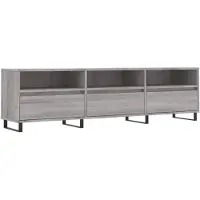 vidaXL Armoire TV Gris Sonoma 150x30x44,5 cm Bois composite