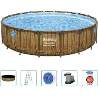 Bestway Ensemble de piscine Power Steel 549x122 cm