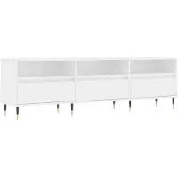vidaXL Armoire TV blanc 150x30x44,5 cm Bois composite
