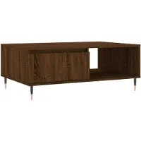 vidaXL Table basse marron imitation chêne 90x60x35 cm Bois composite