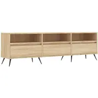 vidaXL Armoire TV Chêne Sonoma 150x30x44,5 cm Matériau dérivé du bois