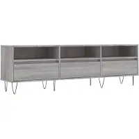 vidaXL Armoire TV Gris Sonoma 150x30x44,5 cm Bois composite