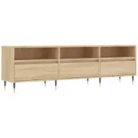 vidaXL Armoire TV Chêne Sonoma 150x30x44,5 cm Matériau dérivé du bois