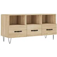 vidaXL Armoire TV Chêne Sonoma 102x36x50 cm Bois composite
