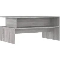 vidaXL Table basse Gris Sonoma 90x55x42,5 cm Bois composite