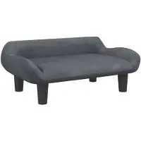 vidaXL Lit pour chien gris foncé 70x40x24 cm velours