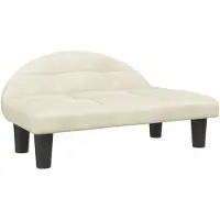 vidaXL Lit pour chien crème 70x52x30 cm velours