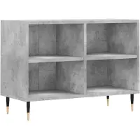 vidaXL Armoire TV gris béton 69,5x30x50 cm Bois composite