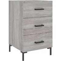 vidaXL Table de chevet sonoma gris 40x40x66 cm bois d'ingénierie