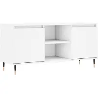 vidaXL Armoire TV blanche 104x35x50 cm Bois composite